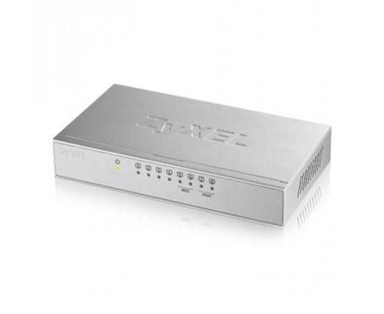 Switch  8 porturi fara management l2+ gigabit ethernet (10/100/1000) argint zyxel gs-108b