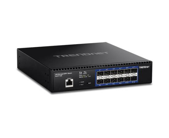 Switch 12 porturi sfp+ 1/10g, 1 x consola rj45, management, 1u - trendnet tl2-f7120, 2 image