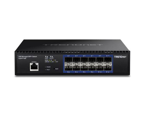 Switch 12 porturi sfp+ 1/10g, 1 x consola rj45, management, 1u - trendnet tl2-f7120, 4 image