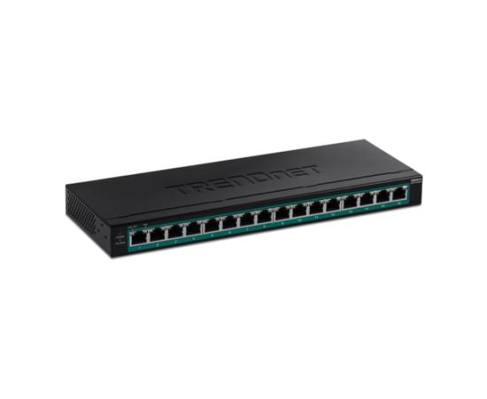 Switch 16 porturi gigabit poe/poe+ 123w - trendnet tpe-tg160h