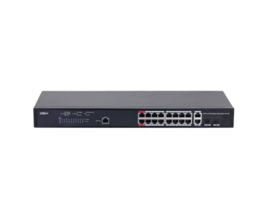 Switch 18p gigabit 16 poe dahua pfs4218-16gt-230