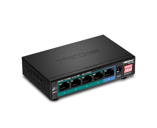 Switch 4 porturi gigabit long range 200m - trendnet tpe-lg50