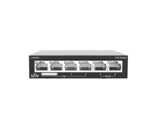 Switch 4 porturi poe, 2 porturi uplink rj45 - unv nsw2020-6t-poe-in, 2 image