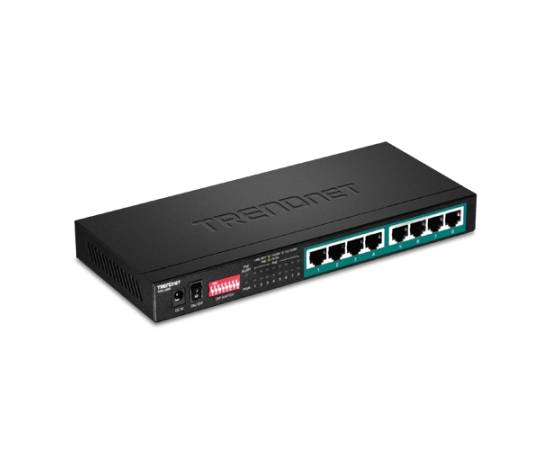 Switch 8 porturi gigabit long range 200m poe+ - trendnet tpe-lg80