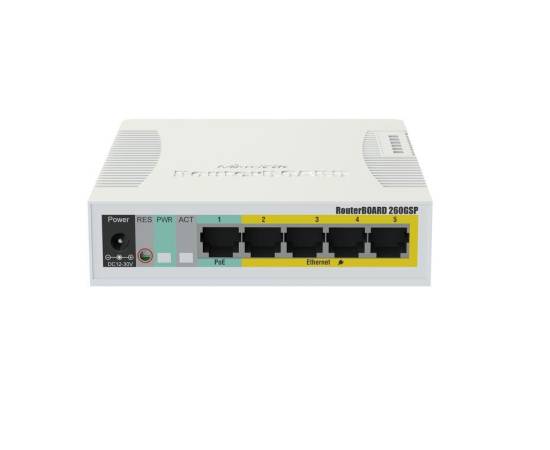 Switch cu 5 porturi gigabit mikrotik rb260gsp