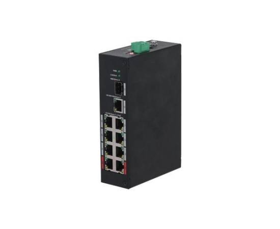 Switch dahua pfs3110-8et-96-v2, poe industrial 8 porturi, 1x gigabit, 1x sfp, 96w