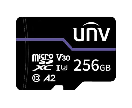 Card memorie 256gb, purple card - unv tf-256g-t-in