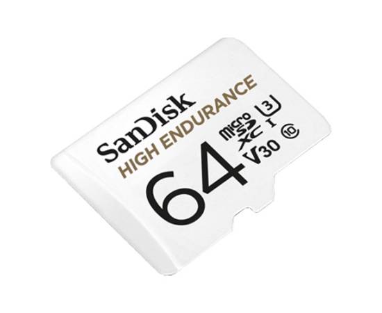 Card microsd 64gb'seria high endurance - sandisk sdsqqnr-064g-gn6ia