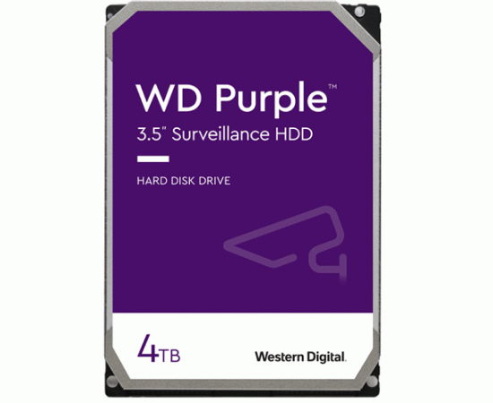 Hdd western digital surveillance purple intern 4tb wd40purx, 2 image