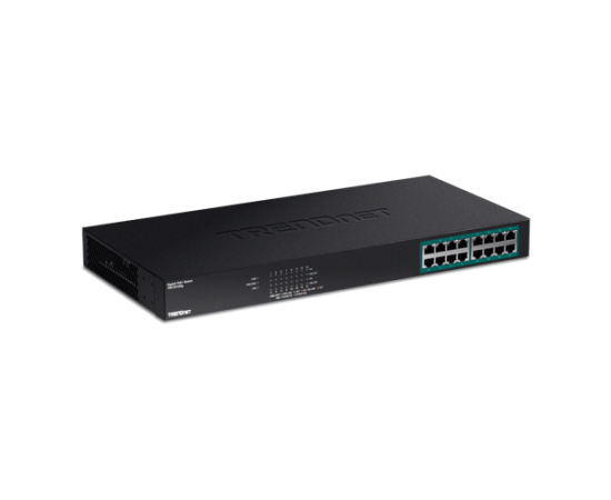 Switch 16 porturi gigabit poe+246w-trendnet tpe-tg160g