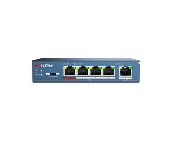 Switch 4 porturi poe, 1 port uplink- hikvision, 4 image