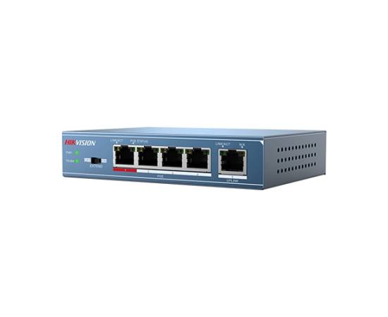 Switch 4 porturi poe, 1 port uplink- hikvision, 6 image