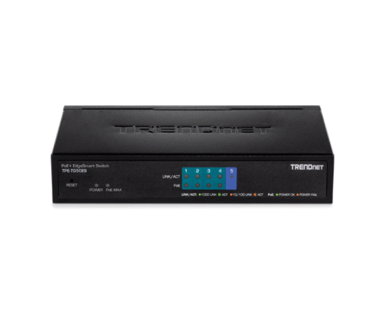 Switch 5 porturi - 4 gigabit poe+ 31w'1 x gigabit - trendnet tpe-tg50es, 2 image