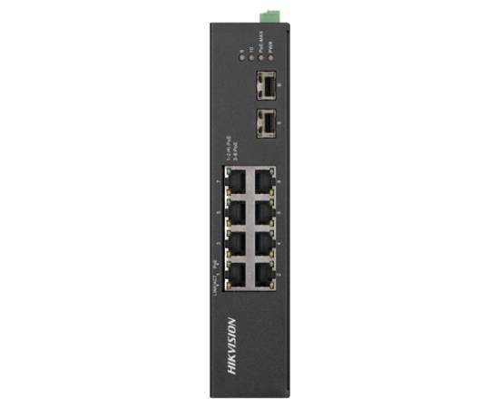 Switch 8 porturi gigabit poe'2 porturi uplink sfp - hikvision ds-3t0510hp-e-hs