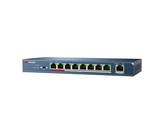 Switch 8 porturi poe, 1 port uplink- hikvision