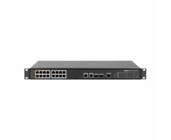 Switch dahua pfs4218-16et-240 16 porturi poe + 2 port gigabit + 2 sfp combo, 240w