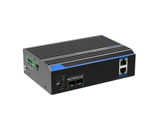 Switch industrial 2 porturi gigabit hpoe'2 porturi uplink sfp/rj45 - utepo utp7202ge-poe, 4 image