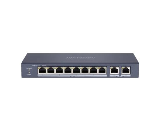 Switchswitch 8 porturi poe'2 porturi uplink rj45 gigabit - hikvision ds-3e0310p-e-m