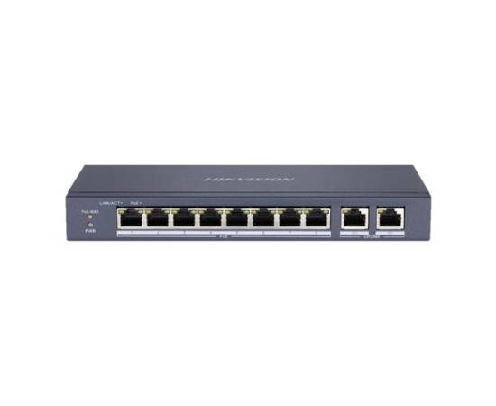 Switchswitch 8 porturi poe'2 porturi uplink rj45 gigabit - hikvision ds-3e0310p-e-m, 5 image