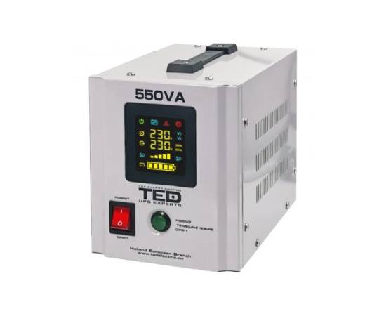 Ups 550va/300w runtime extins utilizeaza un acumulator (neinclus) ted ups expert ted000354