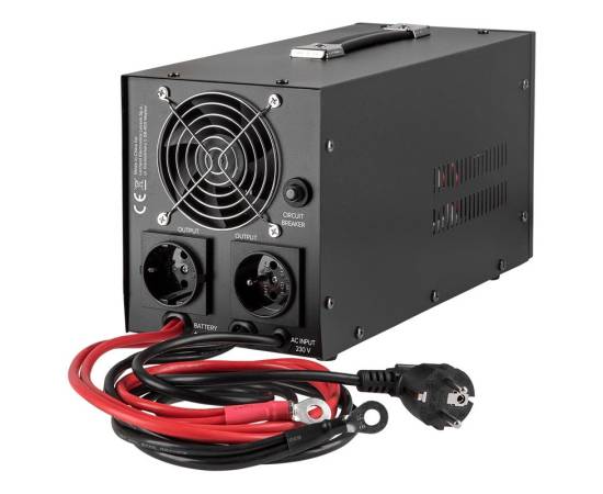 Ups centrala termica electrocasnice electronice cu sinus pur 1000va 700w 12v rebel rb-4003, 4 image