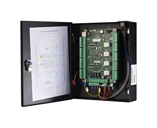 Centrala de control acces pentru 4 usi unidirectionale, conexiune tcp/ip -hikvision ds-k2804, 4 image