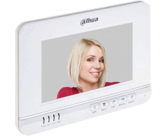 Monitor videointerfon dahua ip vth1520a, lcd 7'', memorie 4gb, alarma, supraveghere ipc