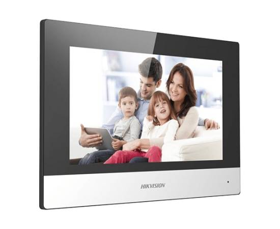 Monitor videointerfon touch screen tft lcd 7 inch'conectare 2 fire'wifi - hikvision ds-kh6320-wte2