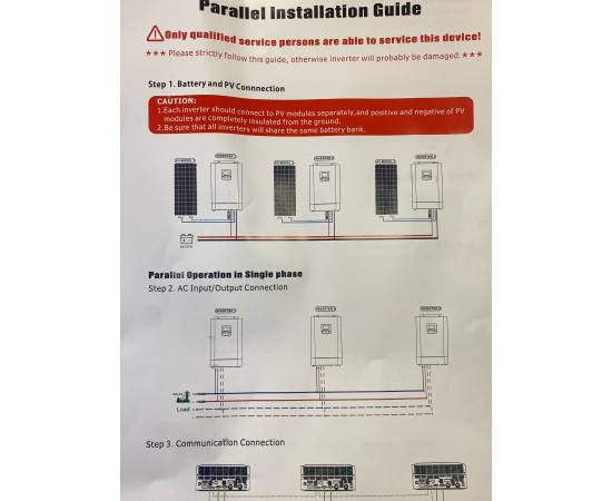 Invertor hybrid 5.5 kw pentru sistem fotovoltaice off-grid conexiune in paralel, mps5500hp, 3 image