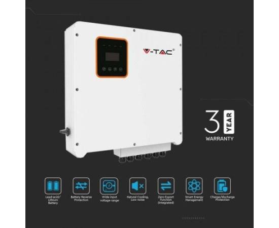 Invertor solar 8kw hybrid on grid/off grid trifazat v-tac, 2 image