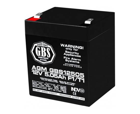 Acumulator a0058600 agm vrla 12v 5,05a pentru sisteme de securitate f1 gbs (10)