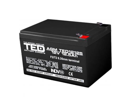 Acumulator agm vrla 12v 12,5a dimensiuni 151mm x 98mm x h 95mm f2 ted battery expert holland ted002754 (4)