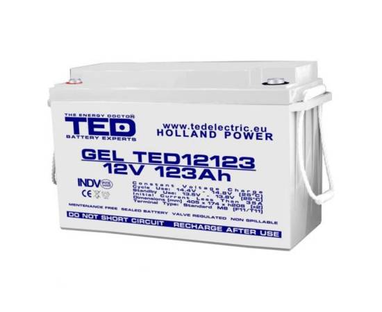 Acumulator agm vrla 12v 123a gel deep cycle 405mm x 173mm x h 220mm f11 m8 ted battery expert holland ted003508 (1)