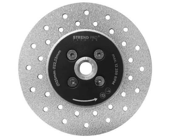 Disc diamantat, 2 in 1, taiere si slefuire beton, marmura, placi ceramice, 125 mm, m14, strend pro, 6 image