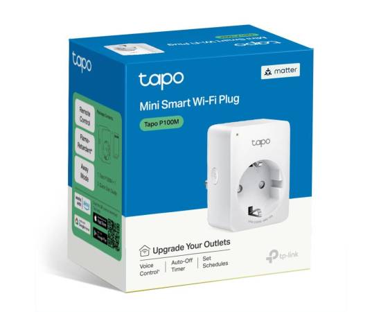 Mini priza wifi smart compatibila cu matter tp-link - tapo p100m, 4 image