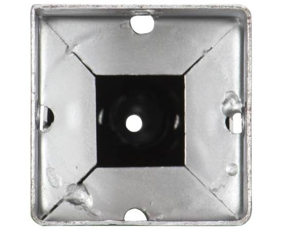 Țăruși de sol, 6 buc., argintiu, 7x7x56 cm, oțel galvanizat, 5 image