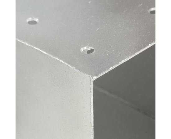Conectori de grindă, formă x, 4 buc, 71x71 mm, metal galvanizat, 6 image