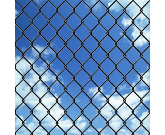 Gard plasă de sârmă, gri, 25 x 1,25 m, oțel, 3 image
