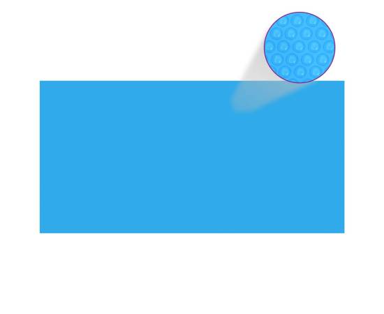 Prelată piscină, albastru, 975 x 488 cm, pe
