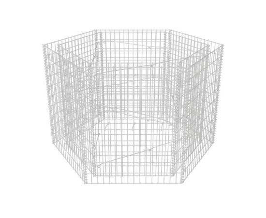 Strat înălțat gabion hexagonal, 160 x 140 x 100 cm, 2 image