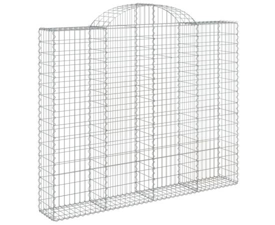 Coș gabion arcuit 200x30x160/180 cm fier galvanizat, 2 image