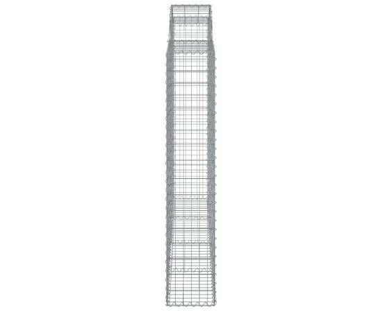 Coș gabion arcuit 200x30x160/180 cm fier galvanizat, 4 image