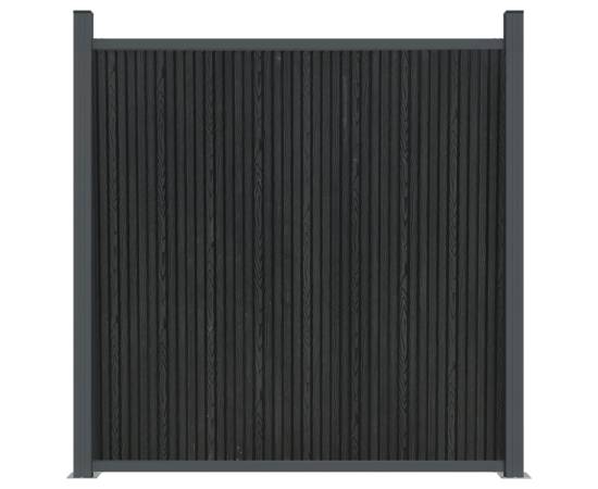 Panouri de gard, gri, 173x186 cm, wpc, 3 image