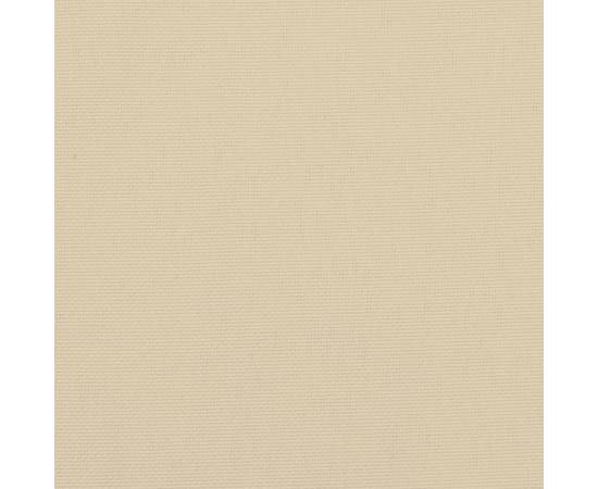 Pernă de șezlong, bej, 200x50x3 cm, textil oxford, 8 image