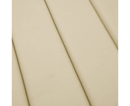Pernă de șezlong, bej, 200x50x3 cm, textil oxford, 6 image