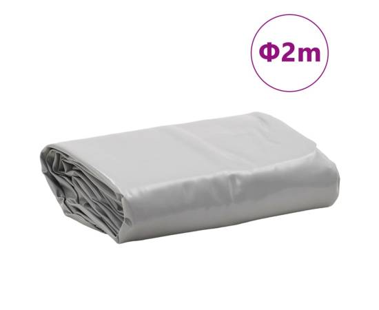 Prelată, gri, Ø 2 m, 650 g/m², 8 image