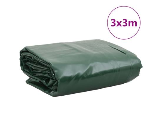 Prelată, verde, 3x3 m, 650 g/m², 9 image