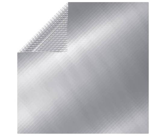 Prelată piscină, argintiu, 488x244 cm, pe