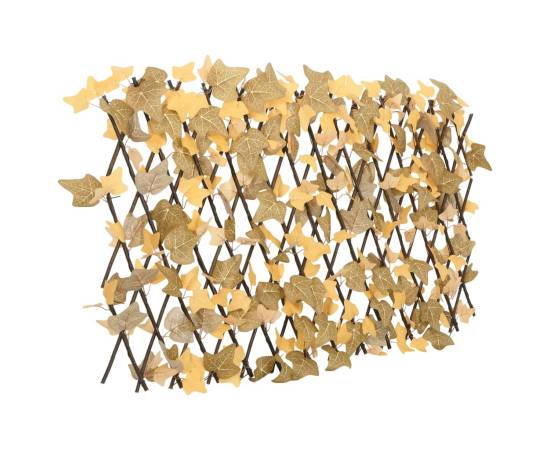 Spalier frunze arțar artificiale extensibil, oranj, 180x60 cm