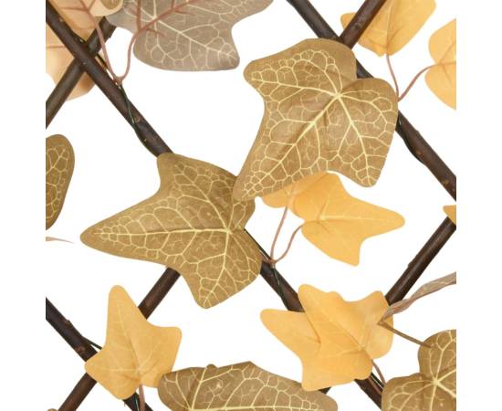 Spalier frunze arțar artificiale extensibil, oranj, 180x60 cm, 5 image